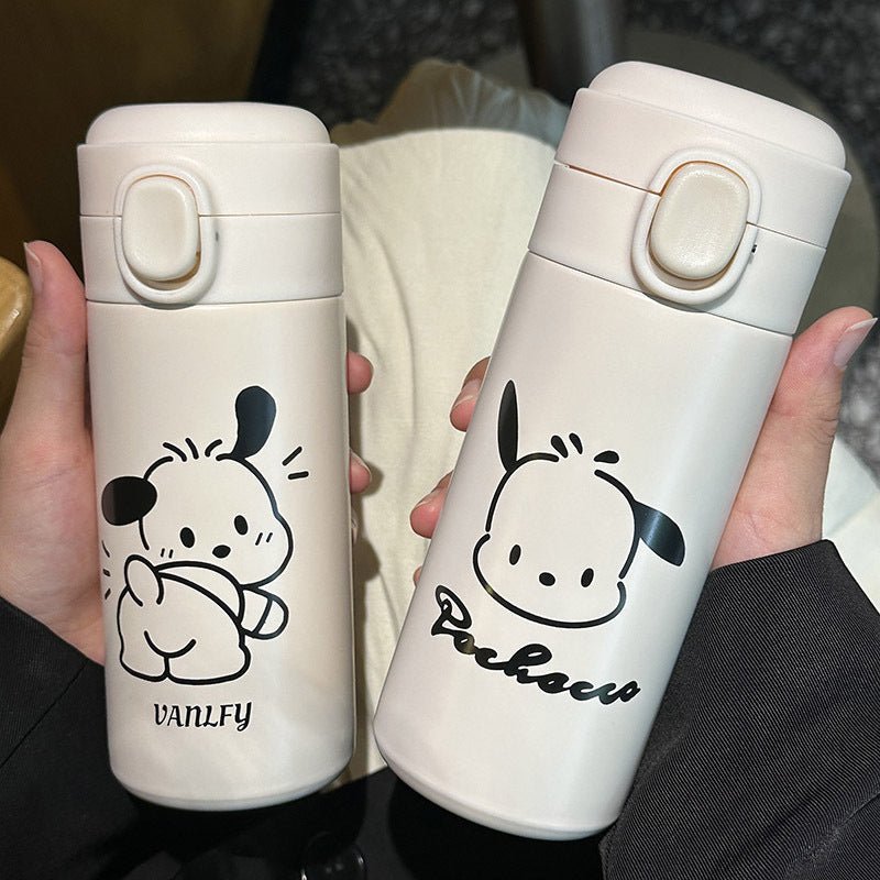 Ladies thermos bottle with secure flip top and cute animal design Kalsten