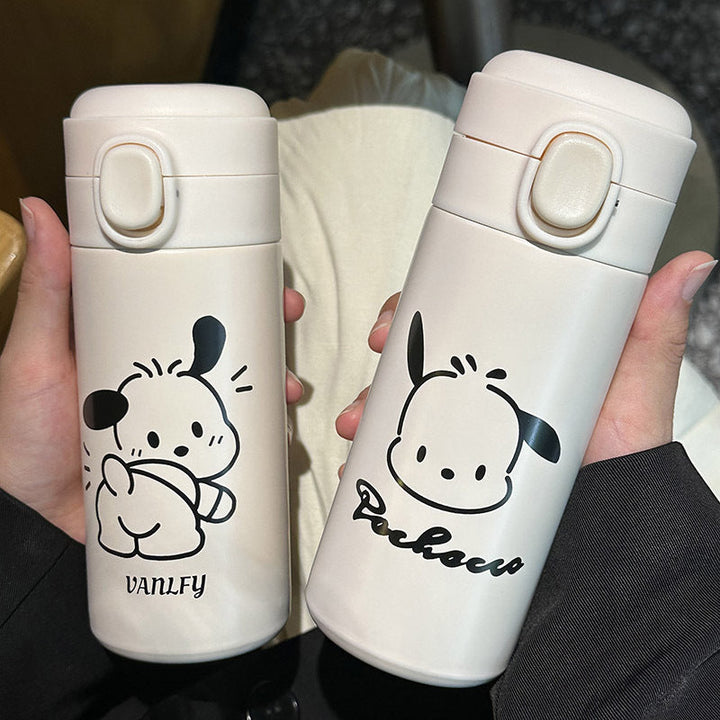 Ladies thermos bottle with secure flip top and cute animal design Kalsten