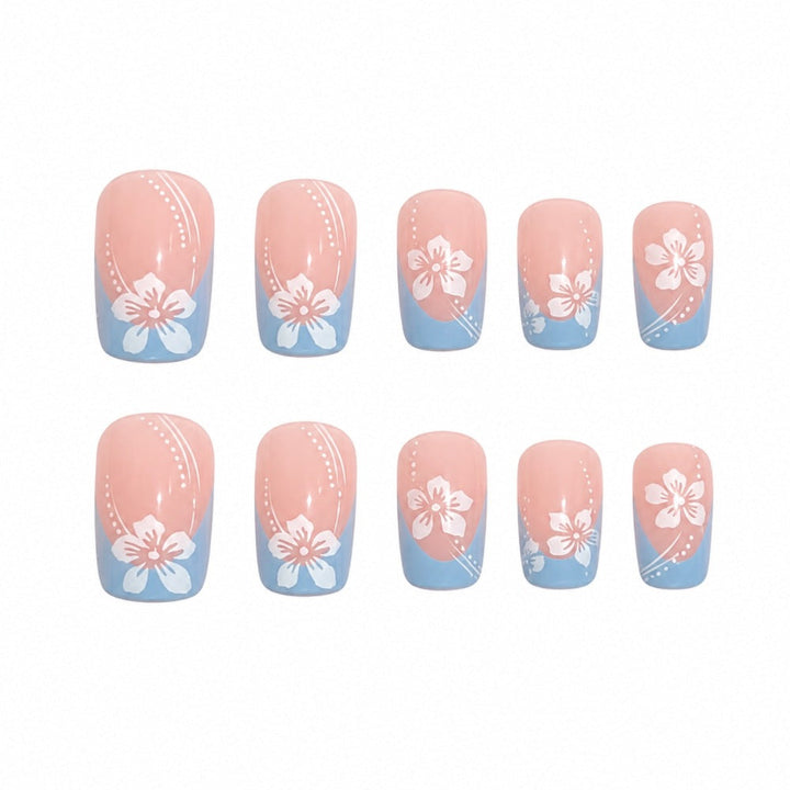 Artificial nails with floral accents Kalsten