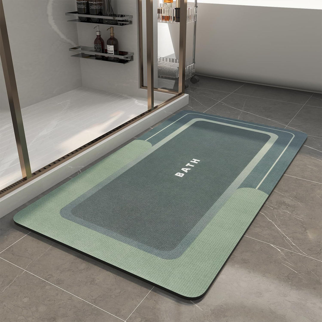 Modern Rectangular Non-Slip Bath Mat Kalsten