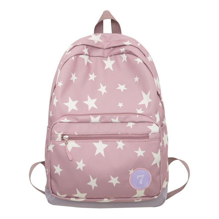 Star Print Casual School Backpack Kalsten