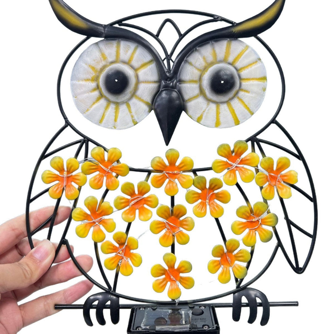 Decorative Metal Bee Wall Light With Integrated Fairy LED String And Solar Power Module Kalsten
