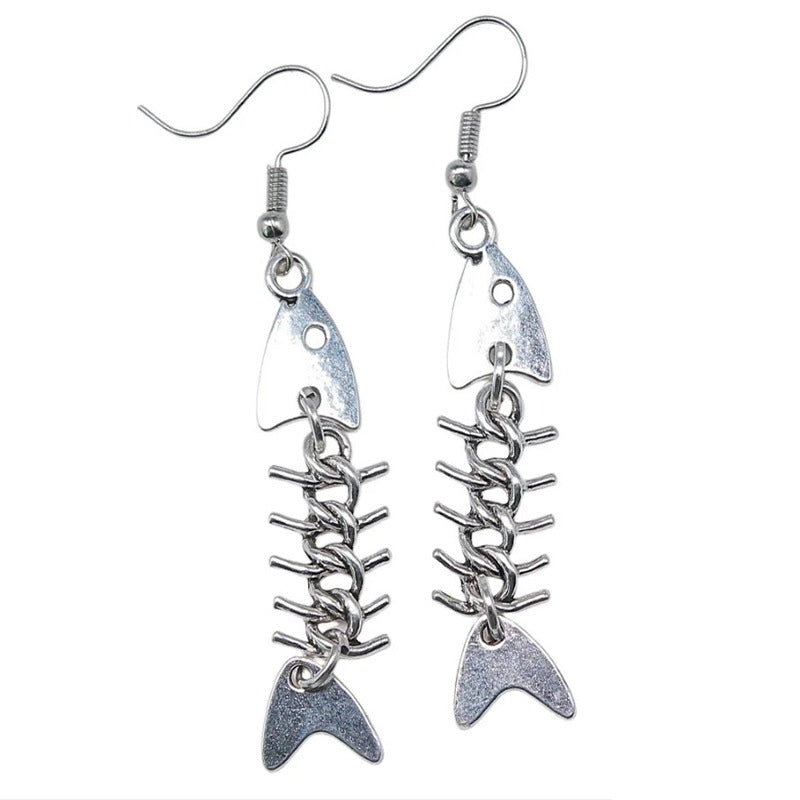 Creative Fishbone Dangle Earrings Kalsten