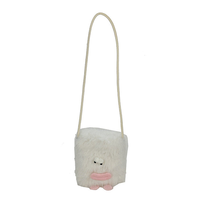 Plush shoulder bag with unique character design Kalsten