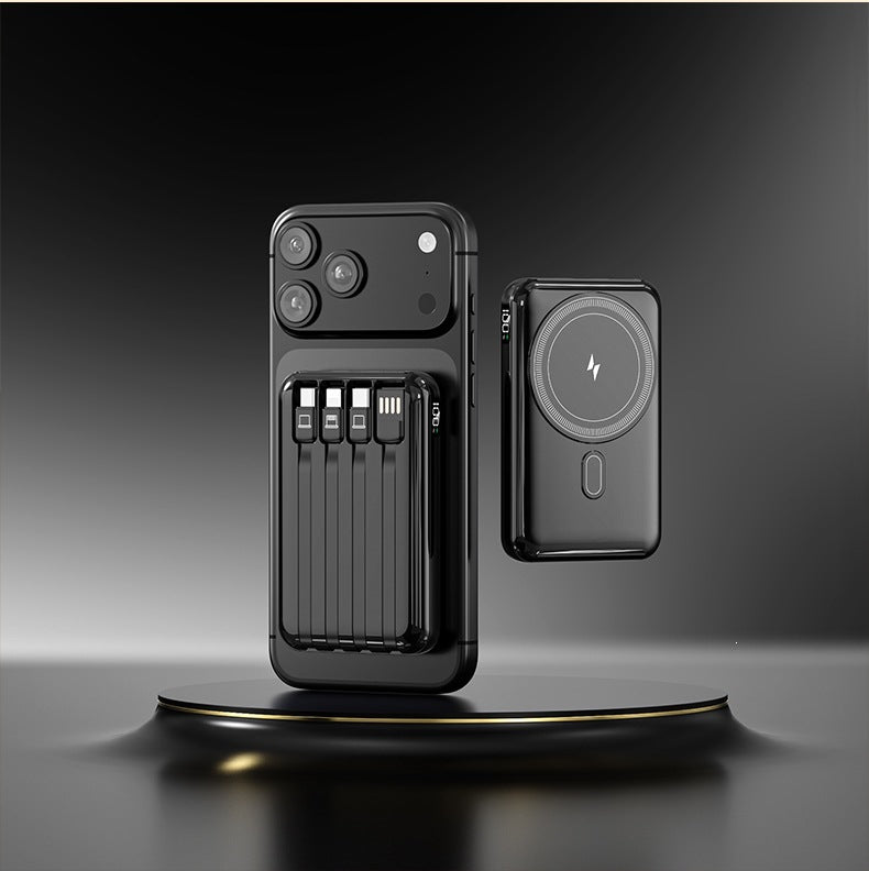 Power bank with integrated charging cable and stylish design Kalsten