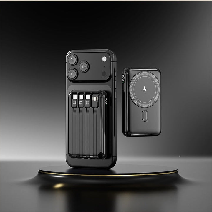 Power bank with integrated charging cable and stylish design Kalsten