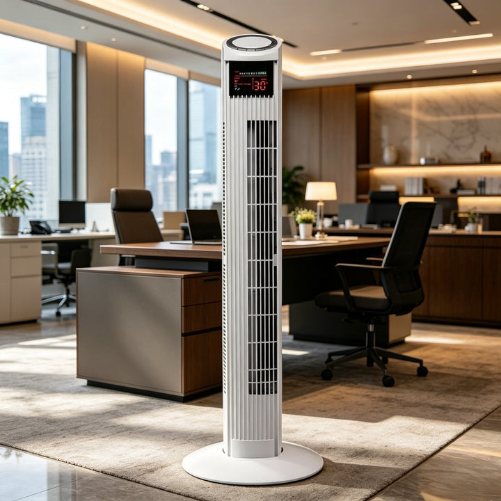 Cooling vertical oscillating tower fan with digital LED display and remote control Kalsten