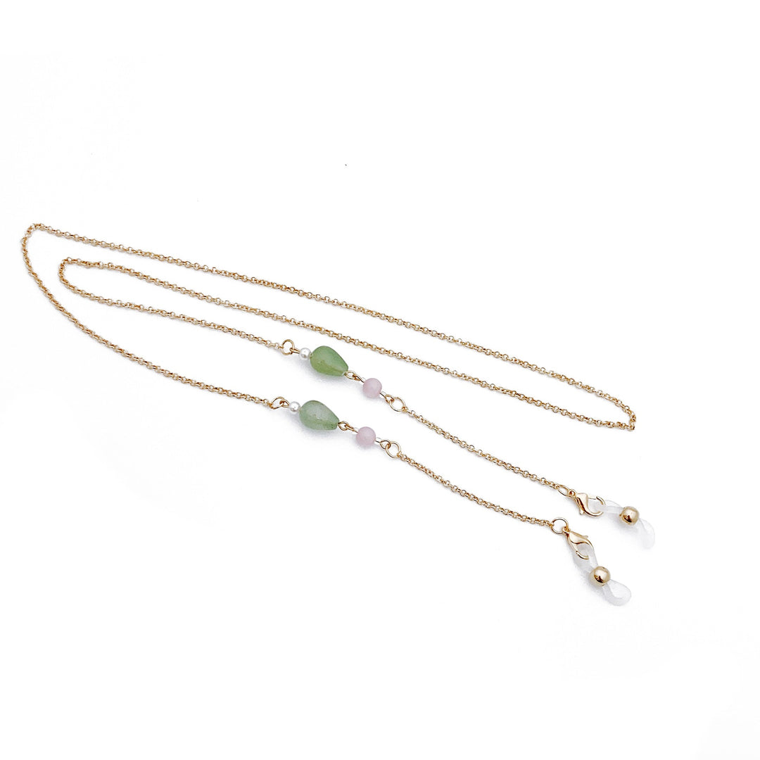 Fashionable necklace with elegant stone pendants Kalsten