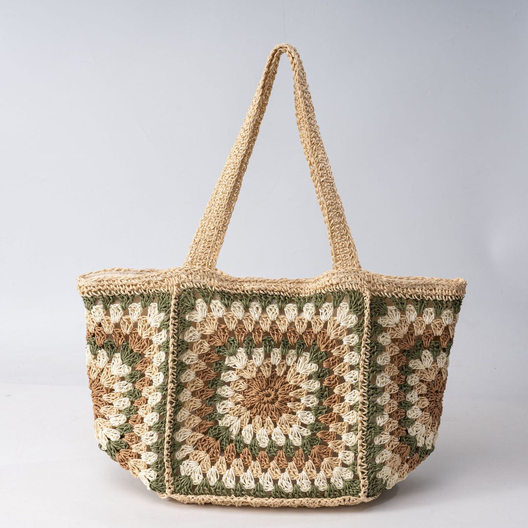 Handcrafted Beach Bag in Geometric Design Kalsten