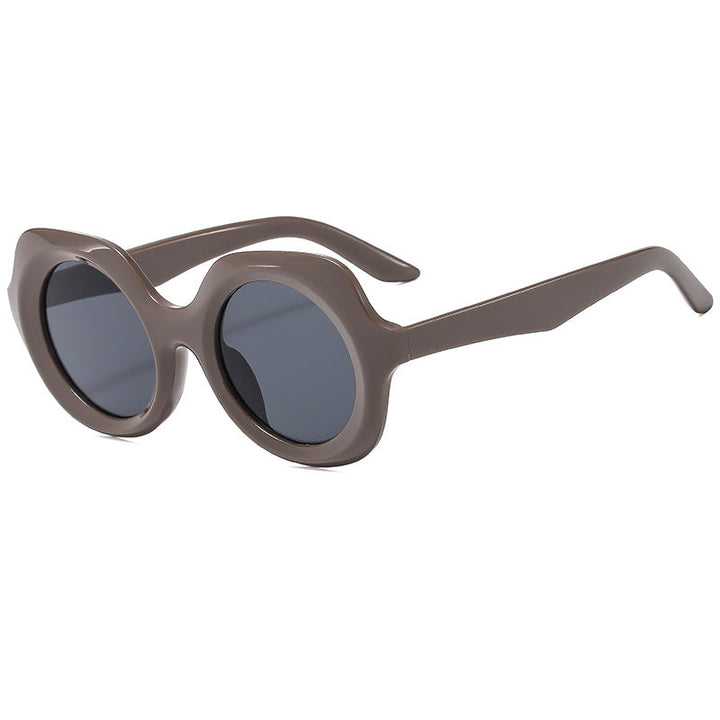 Women oversized sunglasses with stylish, curved frame Kalsten