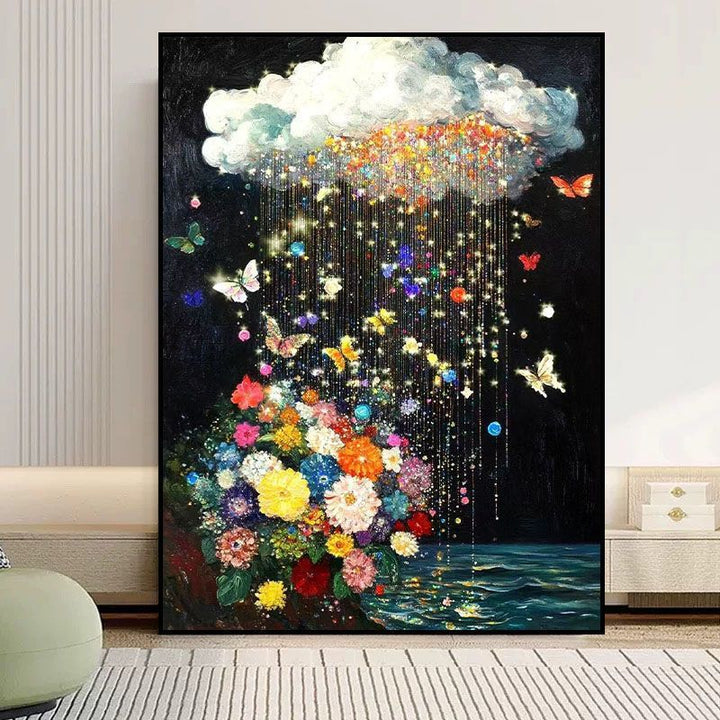 Abstract Butterfly Floral Canvas Artwork Kalsten