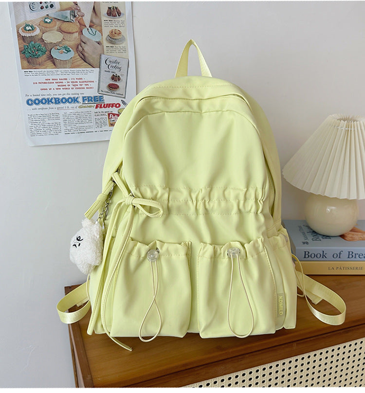 Functional Drawstring Utility School Backpack