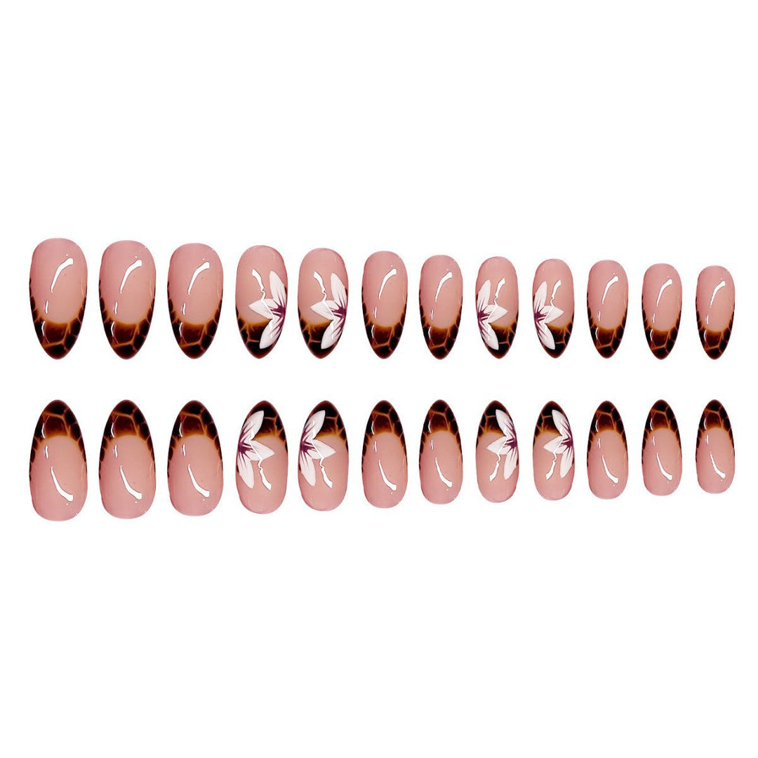 Artistic Floral Ombre Press-On Nails Kalsten