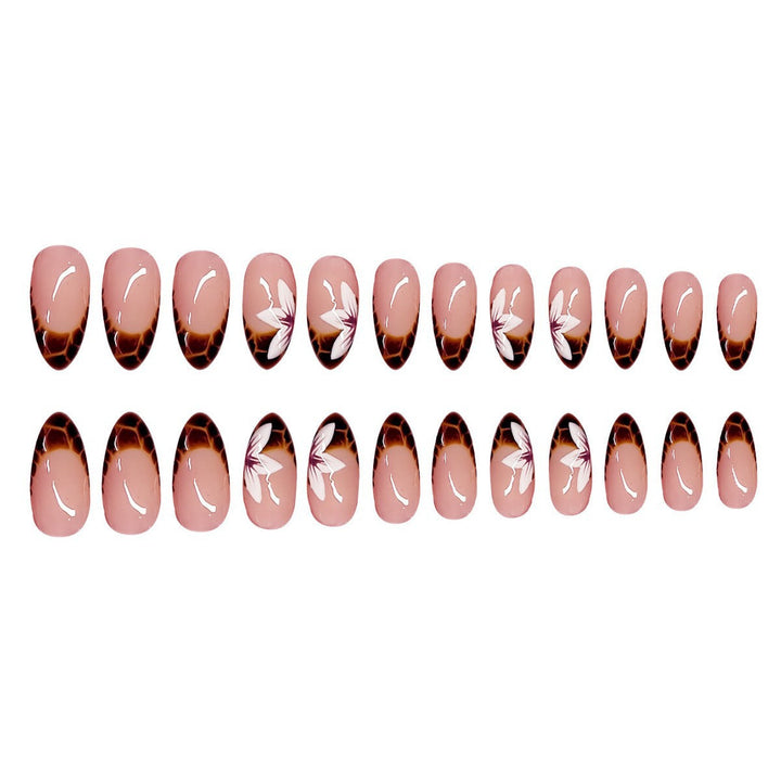 Artistic Floral Ombre Press-On Nails Kalsten