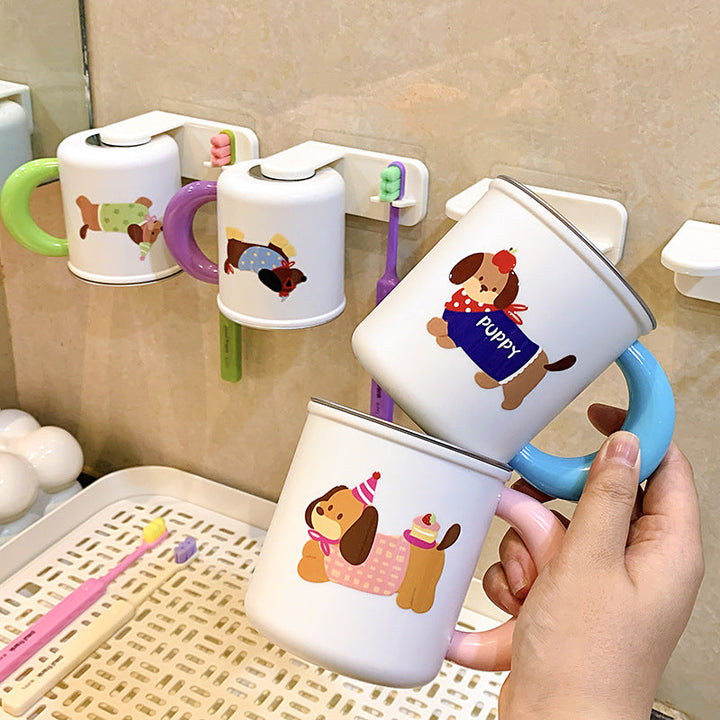 Wall-mounted toothbrush holder with cute dog design Kalsten