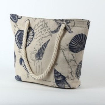 Beach bag with maritime shell motif Kalsten