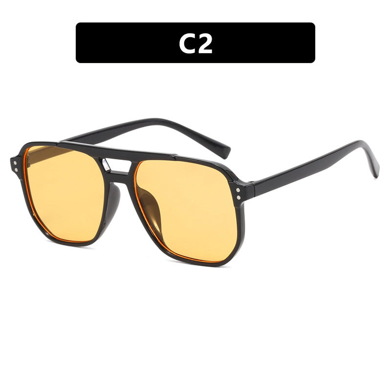 Women's fashionable sunglasses with angular frame Kalsten