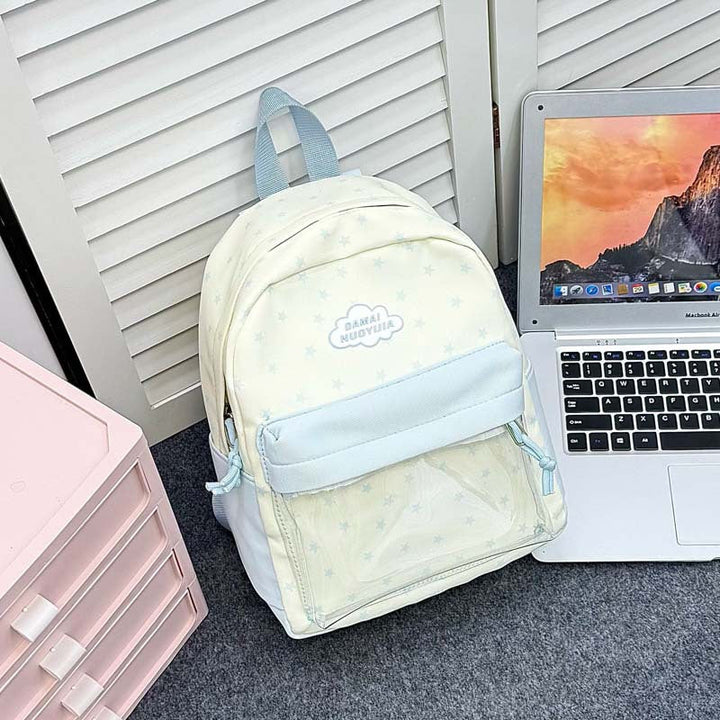 Lightweight Starry Patterned School Backpack