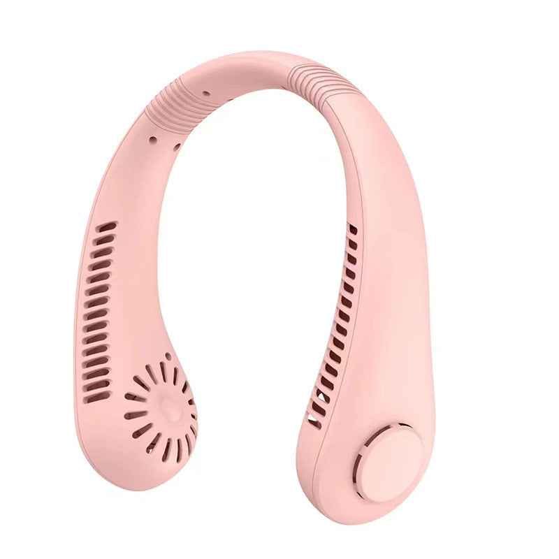 Cooling hands-free wearable neck fan with brushless motors and USB-C rechargeable Kalsten