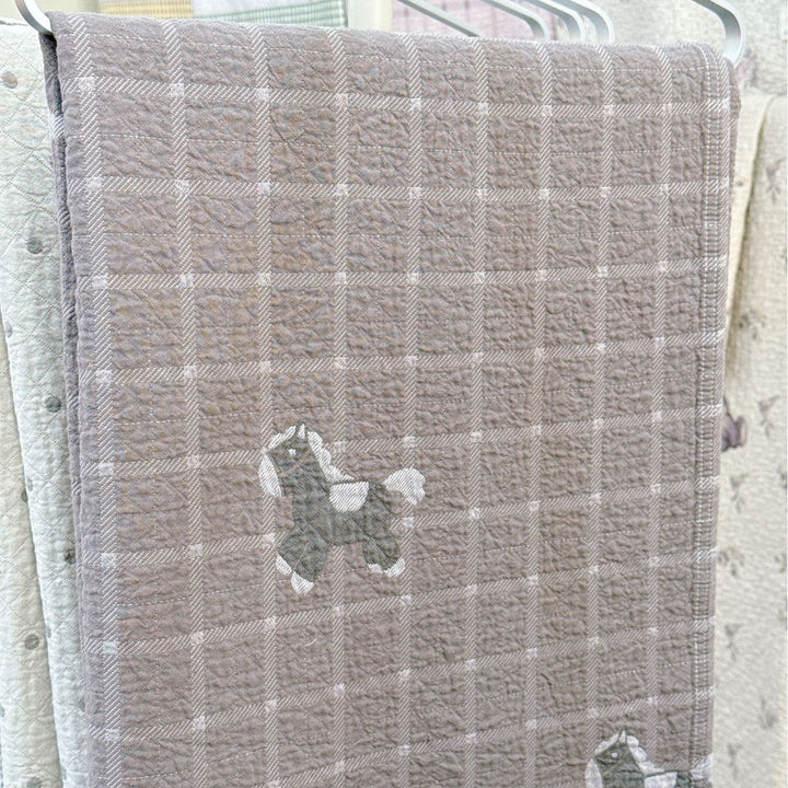 Ladies cuddly blanket with cute horse motif Kalsten
