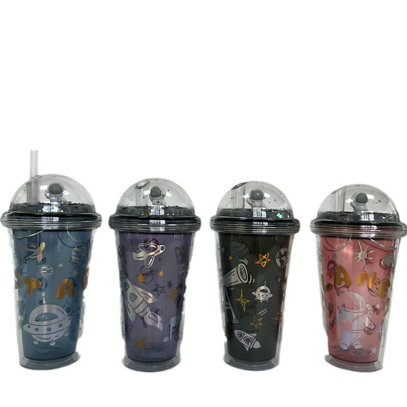 Women Insulated Water Bottle with Creative Astronaut Design Kalsten