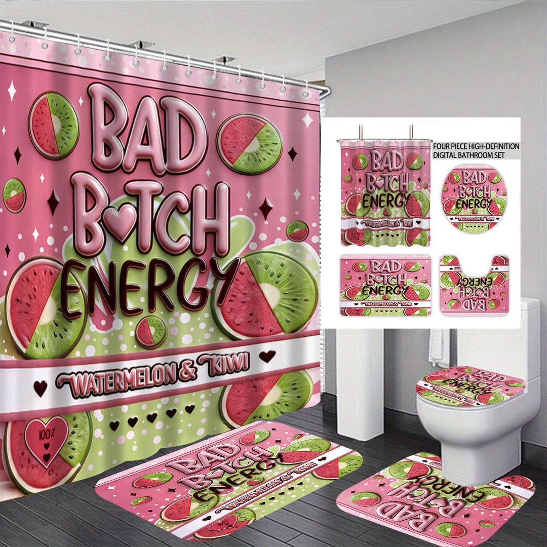 Digital Dragonfly-Themed Bathroom Set Kalsten