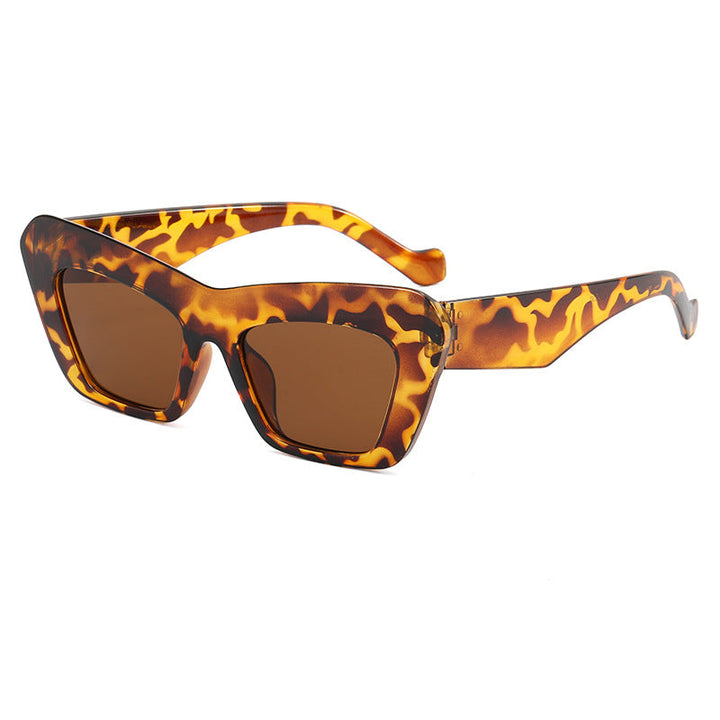 Women's fashionable oversized sunglasses with angular frame Kalsten