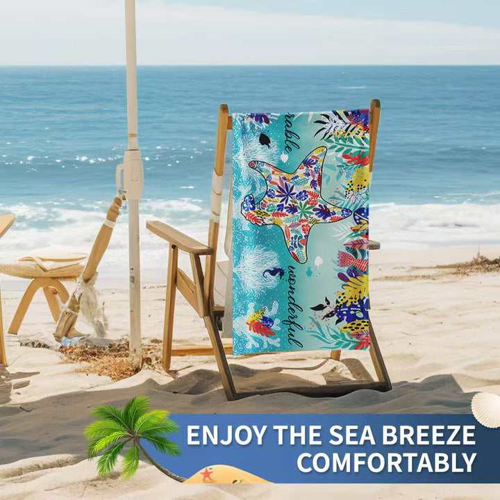 Women's beach towel with creative golf theme Kalsten