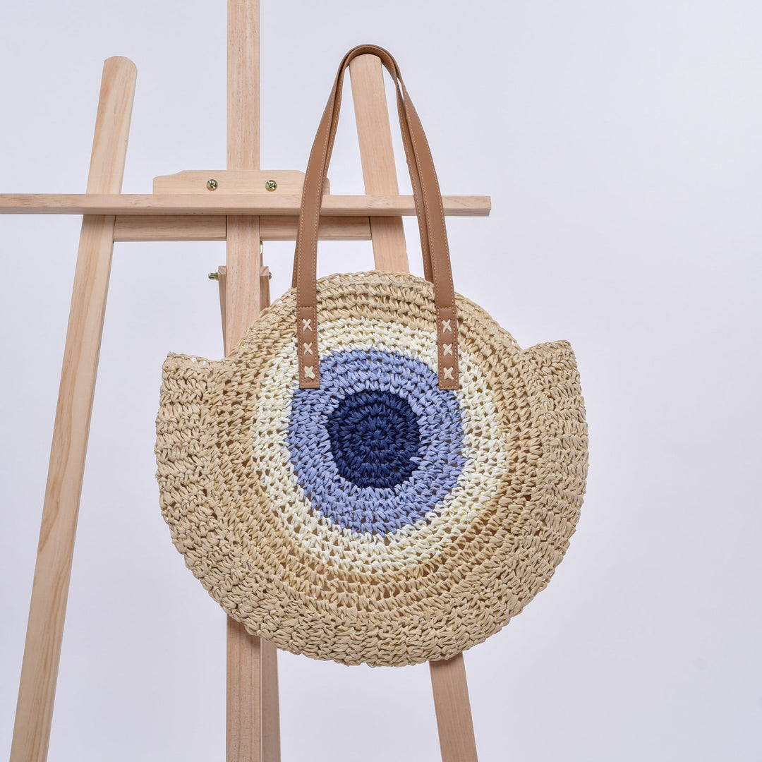 Handmade Round Rattan Bag Kalsten