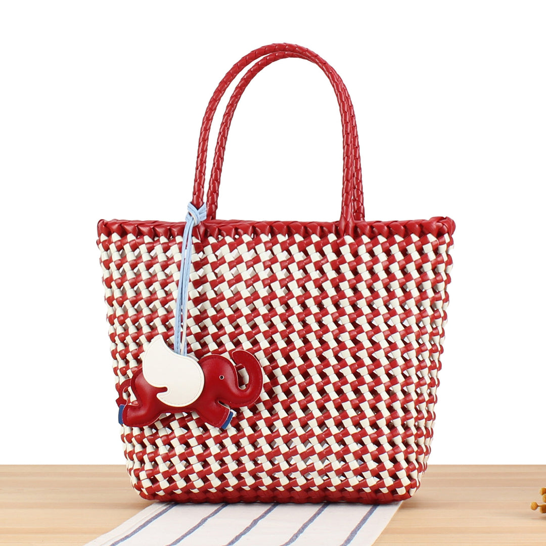 Creative Tote Bag with Playful Elephant Jewelry Kalsten