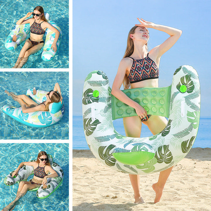 Women's Inflatable Relaxation Island with Ergonomic Headrest Design Kalsten