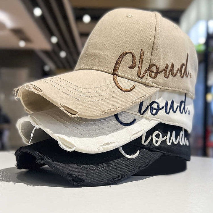Women's Distressed Casual Cotton Baseball Cap Kalsten
