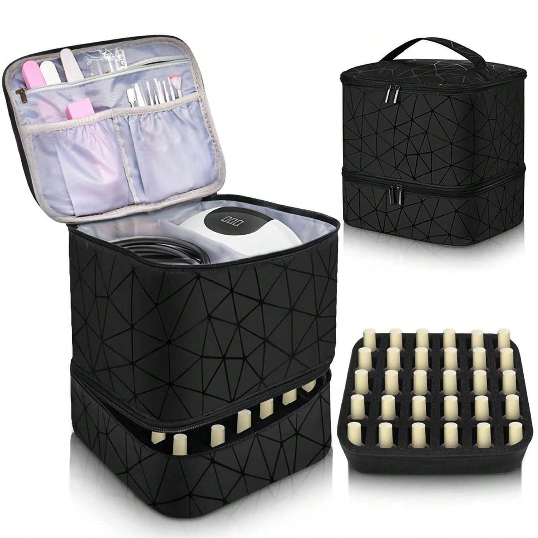 Cosmetic Organizer Bag with Dual Design and Sturdy Interior Lining Kalsten