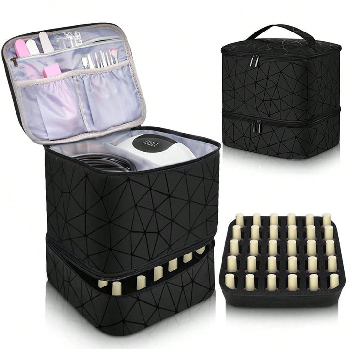 Cosmetic Organizer Bag with Dual Design and Sturdy Interior Lining Kalsten