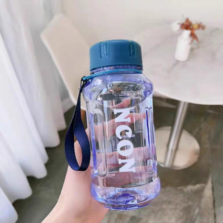 Women Transparent Drinking Bottle with Practical Carrying Handle Kalsten