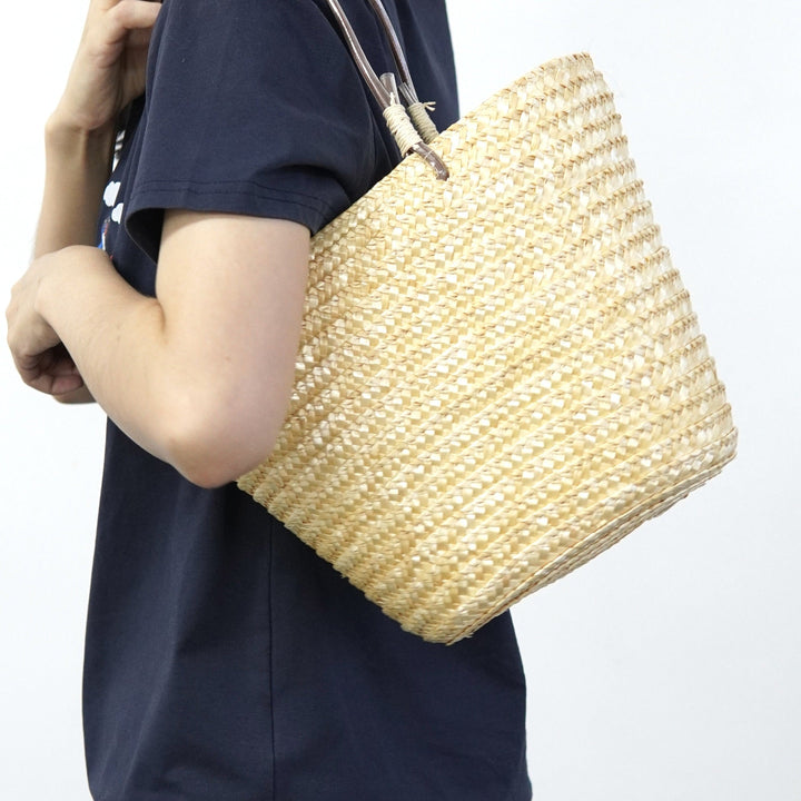 Handbag with Double Braided Straps Kalsten