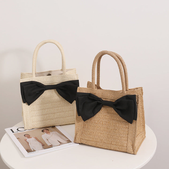 Elegant Bast handbag with bow detail Kalsten