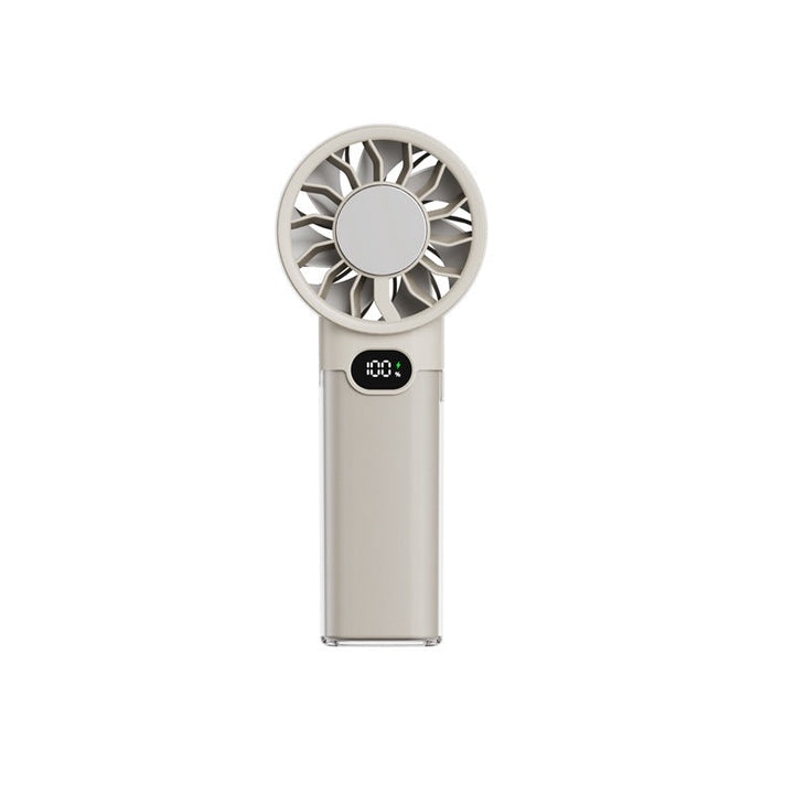 Unisex Handheld Rechargeable Cooling Fan with Smart LED Display Kalsten