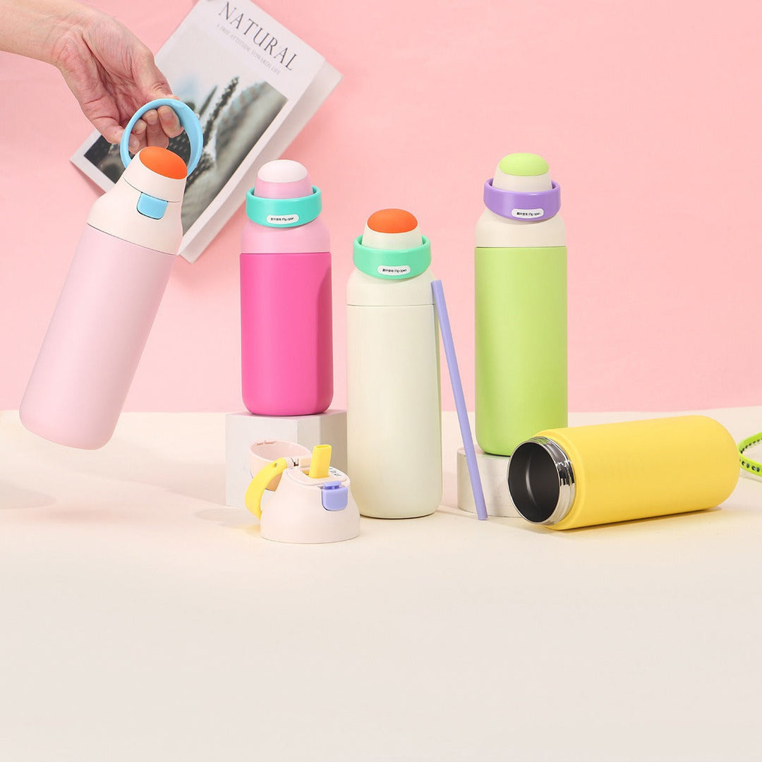Women's insulated drinking bottle with ergonomic closure Kalsten