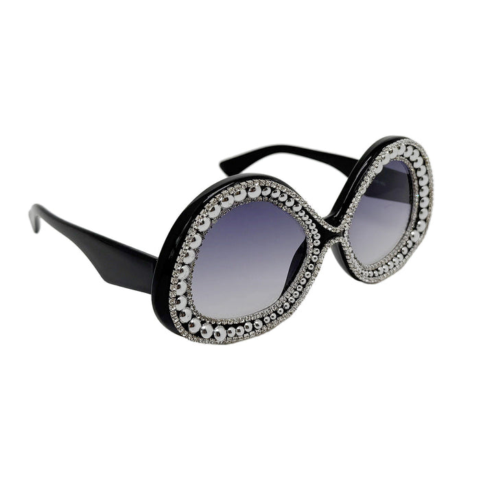 Ladies Glamorous Statement Sunglasses with Sparkling Crystal Frame Kalsten
