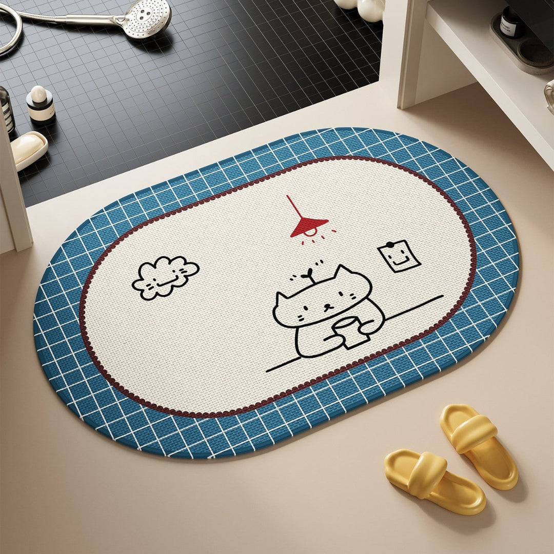 Cartoon-Themed Bathroom Mat Kalsten