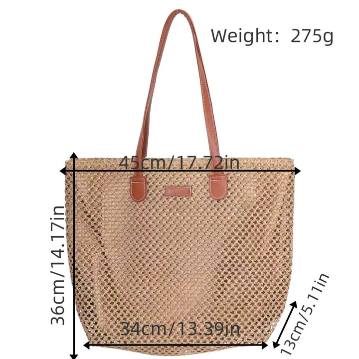 Designer Stroh Shopping Bag Kalsten