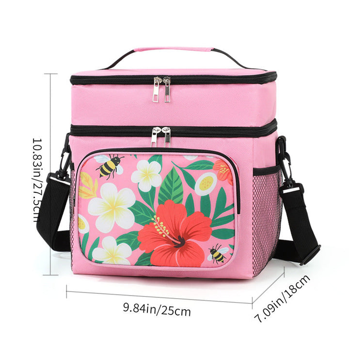Insulated picnic cooler bag with stylish floral design Kalsten