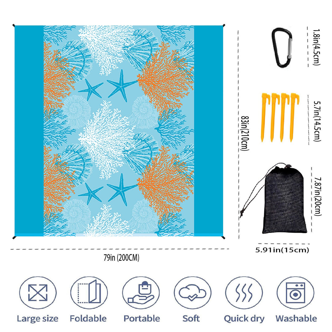Large Portable Beach Mat Kalsten