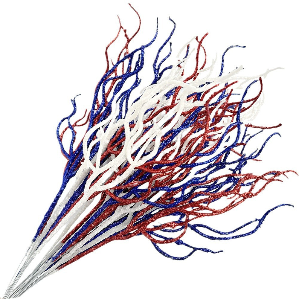 Unisex nan glittering decorative branches made of plastic flexible decoration stems for vase Kalsten