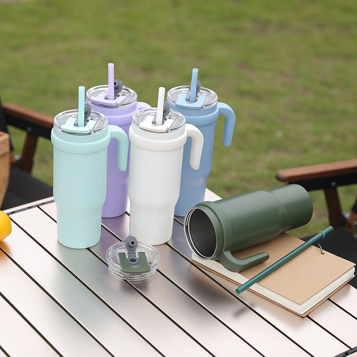 Unisex Insulated Drinking Cup with Ergonomic Handle and Twist Lid Kalsten