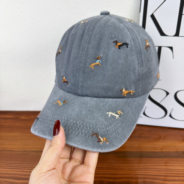 Unisex Embroidered Dog-Themed Baseball Cap Kalsten