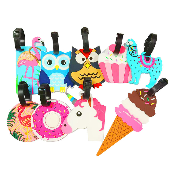 Unisex Luggage Tag in Vibrant Owl Design Kalsten