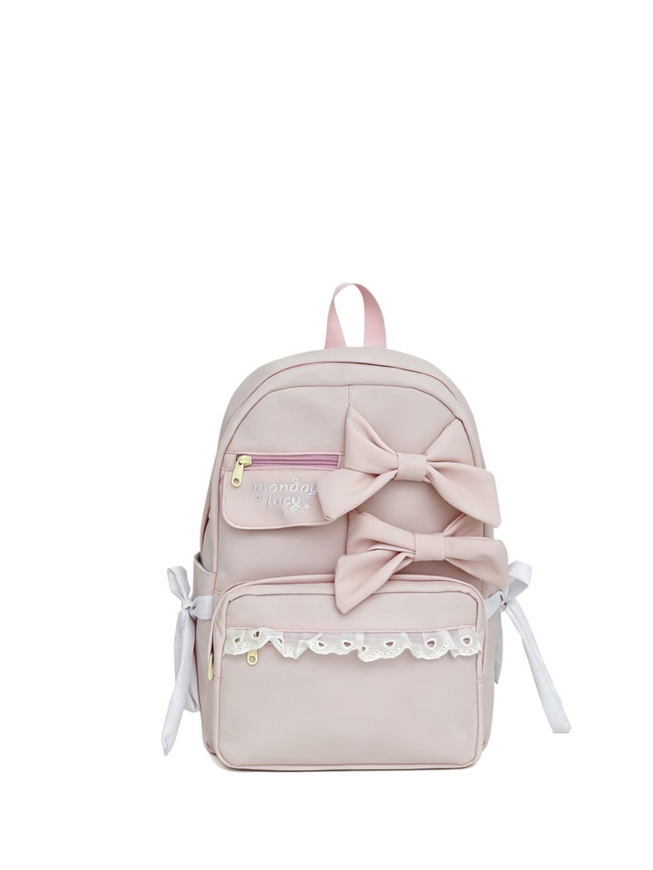 Cute Bow-Accent School Backpack Kalsten