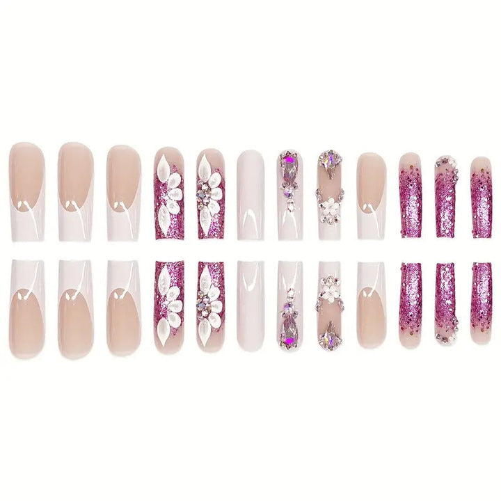 Glamorous Decorative Acrylic Press-On Nails Kalsten